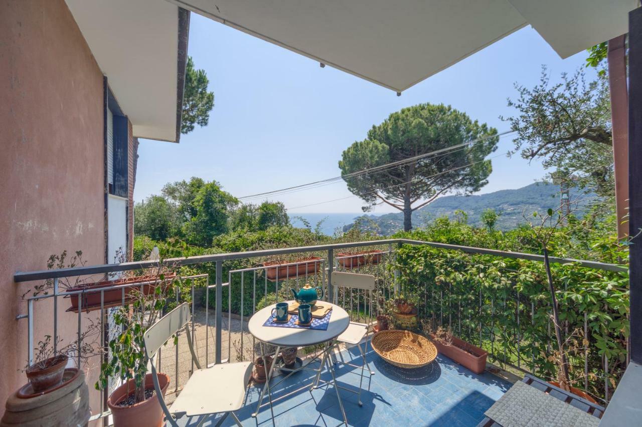 Ferienwohnung Casa Anna Sea View, Pool, Parking & Wifi Rapallo Exterior foto